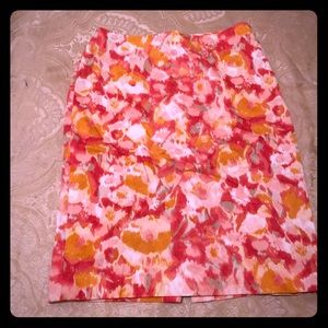 Multicolored pencil skirt by Talbots